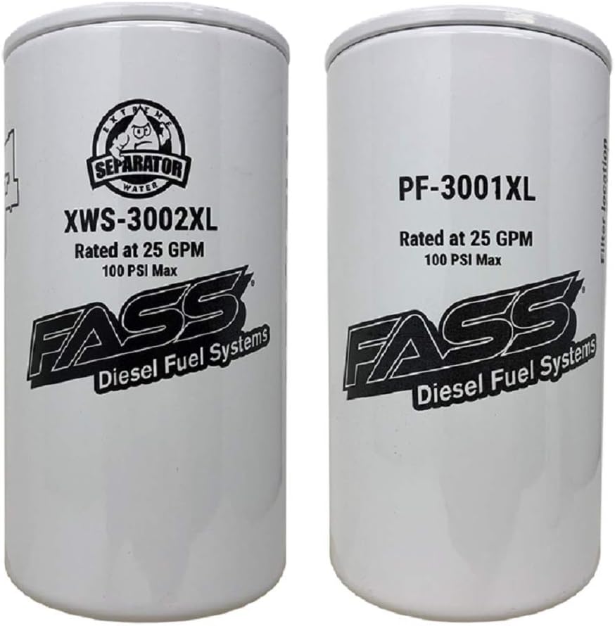 FASS Titanium Series Fuel Filter Combo - XWS-3002XL & PF-3001XL (Replaces FF-3003)